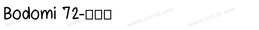 Bodomi 72字体转换